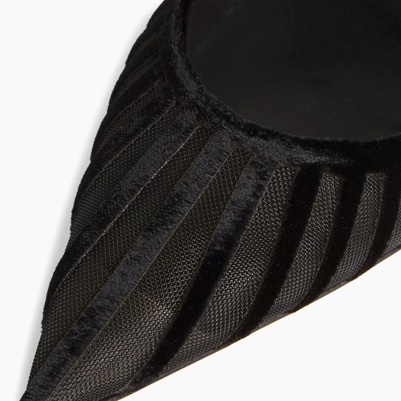 Jimmy Choo Bing 100MM Crystal-Embellished Mesh Mules 37 - Picture 7 of 12